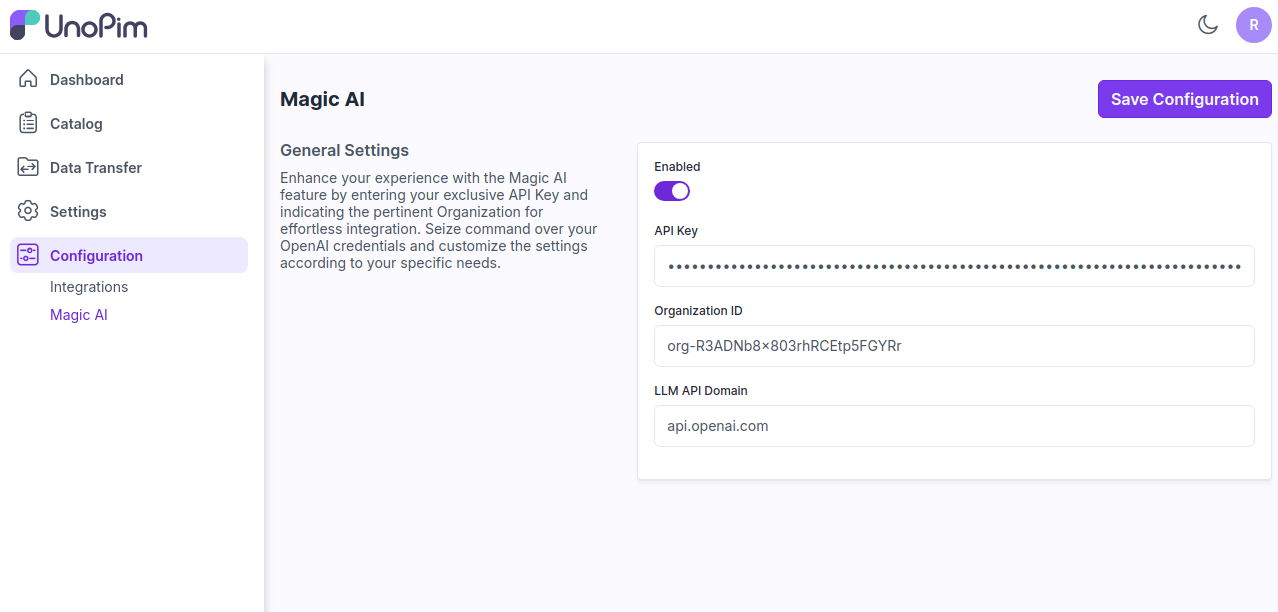 Magic AI Configuration